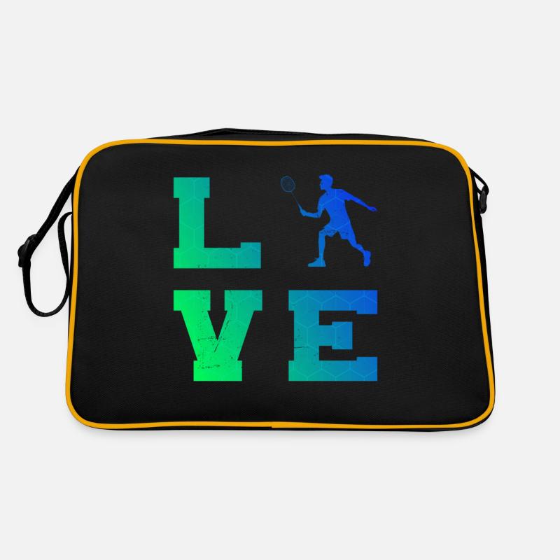 Badminton, badminton, joueur de badminton, squash Sac Retro