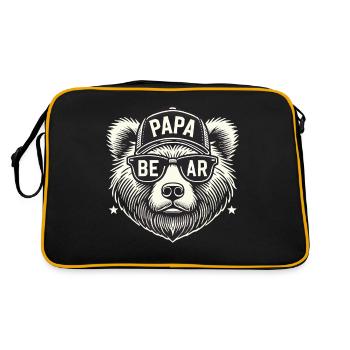 Vêtements – Mode humoristique pour les pères - Sac Retro - noir/or - Dos