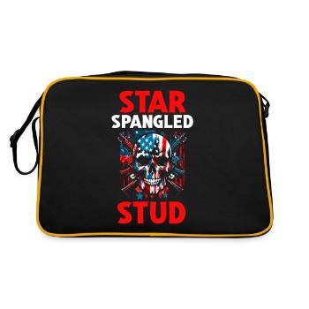 Star Spangled Stud - Patriotic Look with - Retro Bag - black/gold - Back