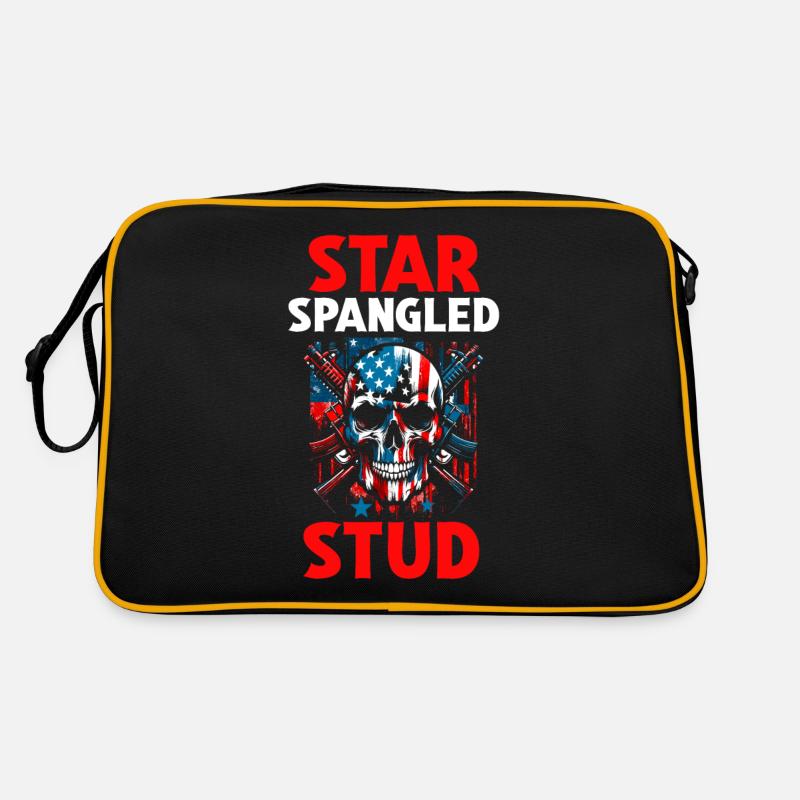 Star Spangled Stud - Patriotic Look with Retro Bag