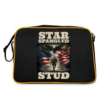 Star Spangled Stud - Patriotic Look with - Retro Bag - black/gold - Back