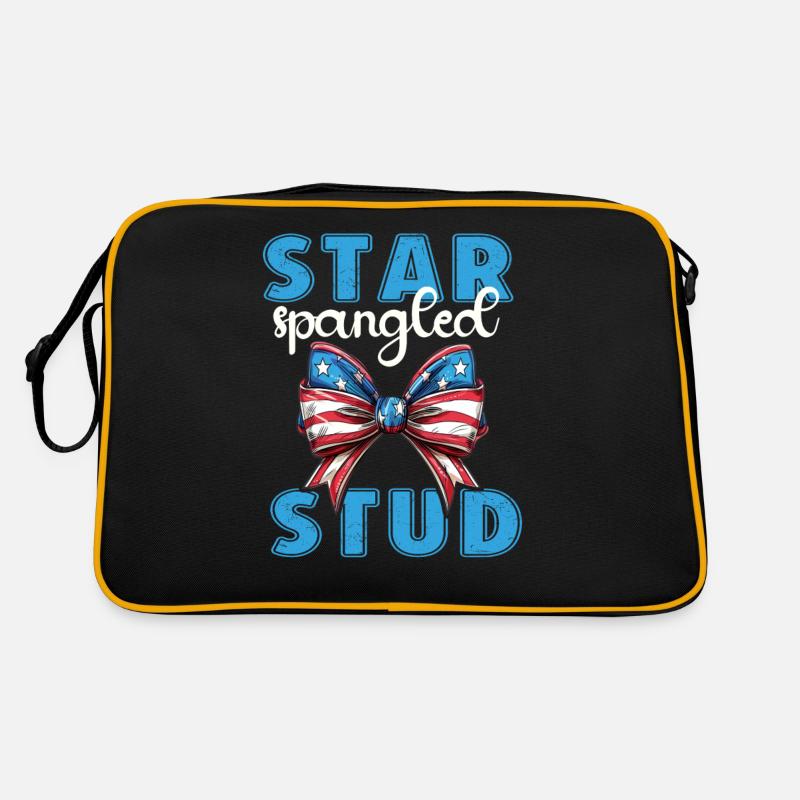 Star Spangled Stud - Patriotic Look with Retro Bag