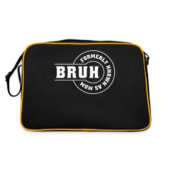 BRUH Formerly Known As Mom - Retro Bag - black/gold - Back