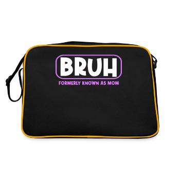 Bruh Formerly Known As Mom Cool and Funny - Retro Bag - black/gold - Back