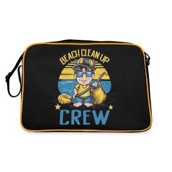 Bathing beach & sea plastic-free against pollution - Retro Bag - black/gold - Back