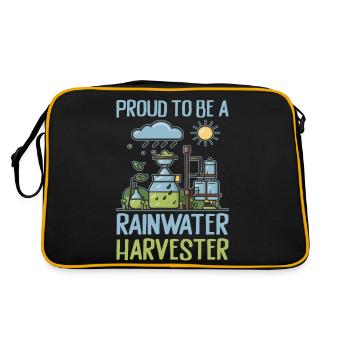 Réservoir d’eau de pluie - récupération de l’eau de pluie - Sac Retro - noir/or - Dos