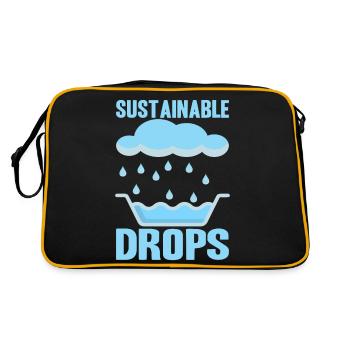 Réservoir d’eau de pluie - récupération de l’eau de pluie - Sac Retro - noir/or - Dos