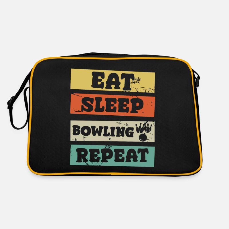 Manger dormir Bowling Répéter Sac Retro