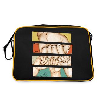 Mon papa et mes 3 enfants - Sac Retro - noir/or - Dos