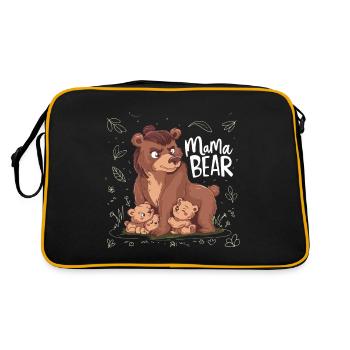 MAMA BEAR - Retro Bag - black/gold - Back