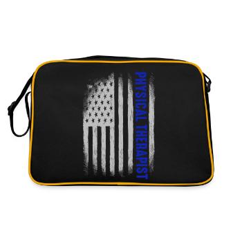 flag USA physical therapist Rretro Student - Retro Bag - black/gold - Back
