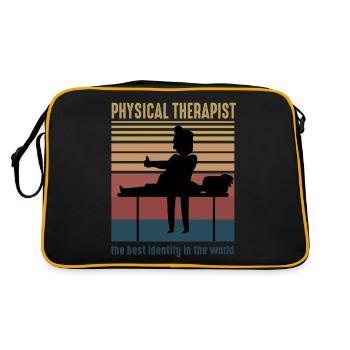 USA physical therapist Rretro Student - Retro Bag - black/gold - Back
