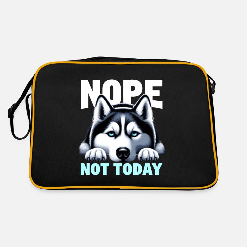 Nope Not Today Lazy Husky Sac Retro