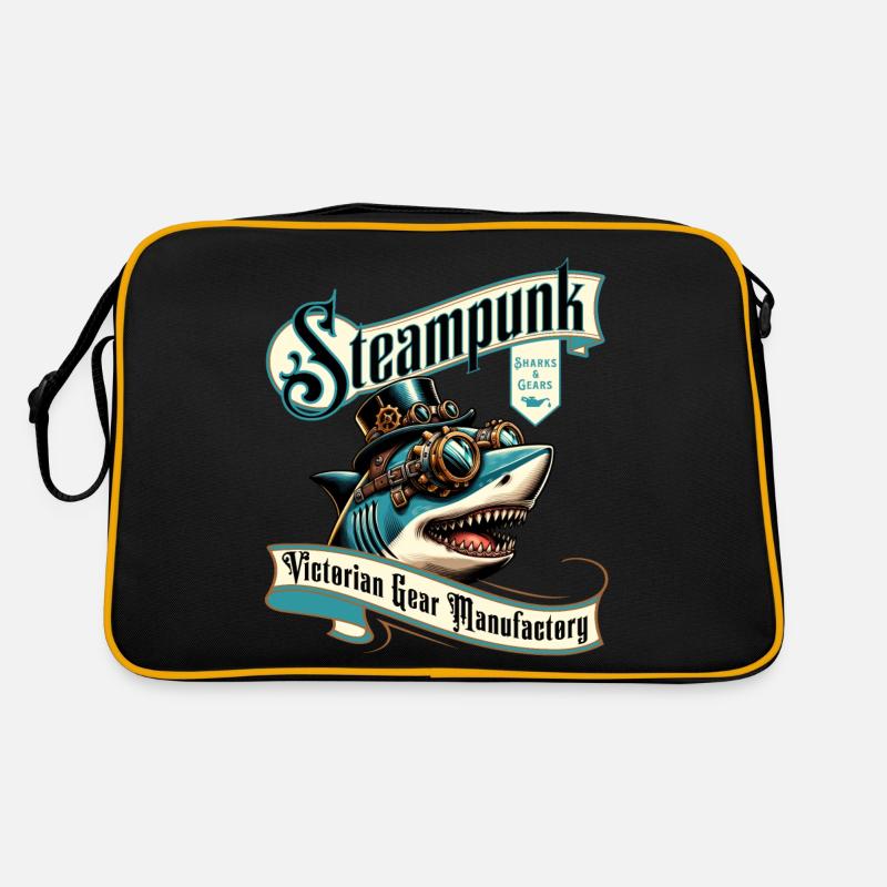 Bande dessinée de requin steampunk Sac Retro