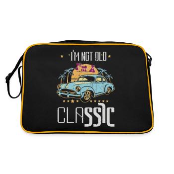 Fan de voitures anciennes I_m pas vieux je suis un classique - Sac Retro - noir/or - Dos