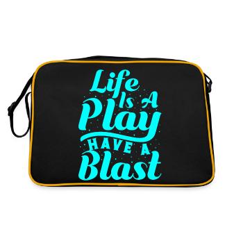 Musical Theatre Life Is A Play Have A Blast Actor - Retro Bag - black/gold - Back