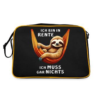 JE SUIS À LA RETRAITE, JE N’AI RIEN À FAIRE - Sac Retro - noir/or - Dos