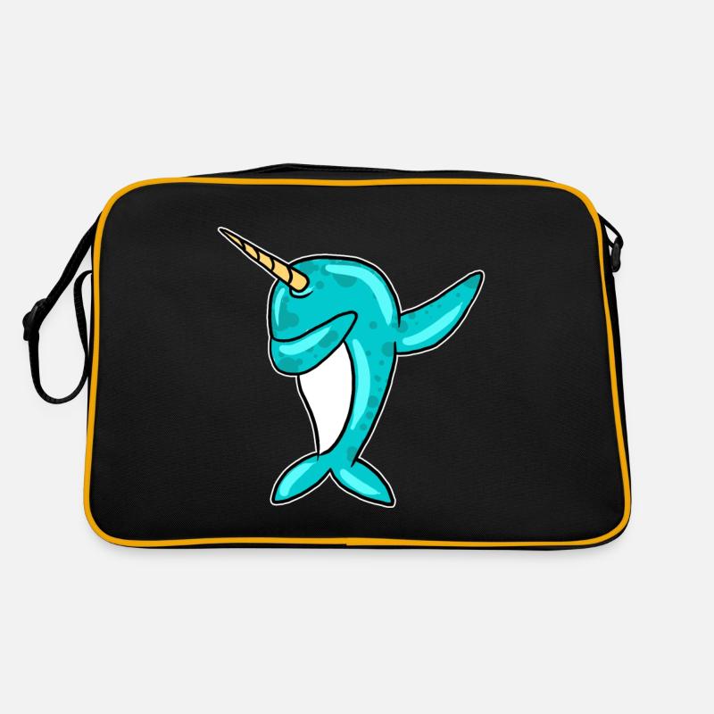 Dabbing Narval Drôle Licorne De La Mer Dab Cool Sac Retro