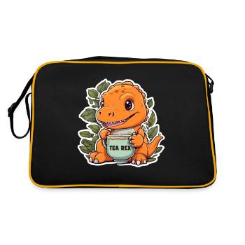 THÉ REX - Sac Retro - noir/or - Dos