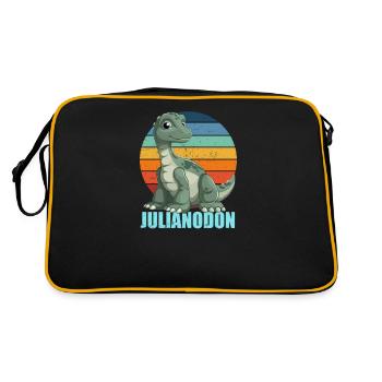 Julianodon Combination of Julian and Iguanodon - Retro Bag - black/gold - Back