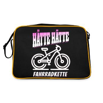 Funny Cyclist - Could Have Had Bicycle Chain - Retro Bag - black/gold - Back