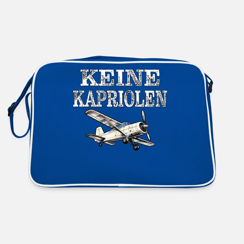 FLUGZEUG KEINE KAPRIOLEN Retro Tasche