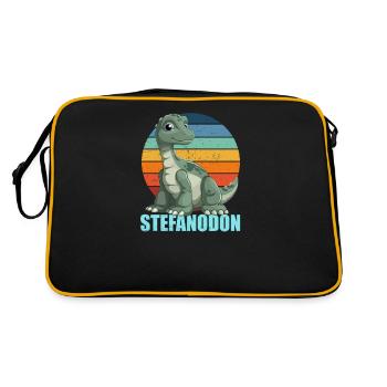 Stefanodon Combination of Stefan and Iguanodon - Retro Bag - black/gold - Back