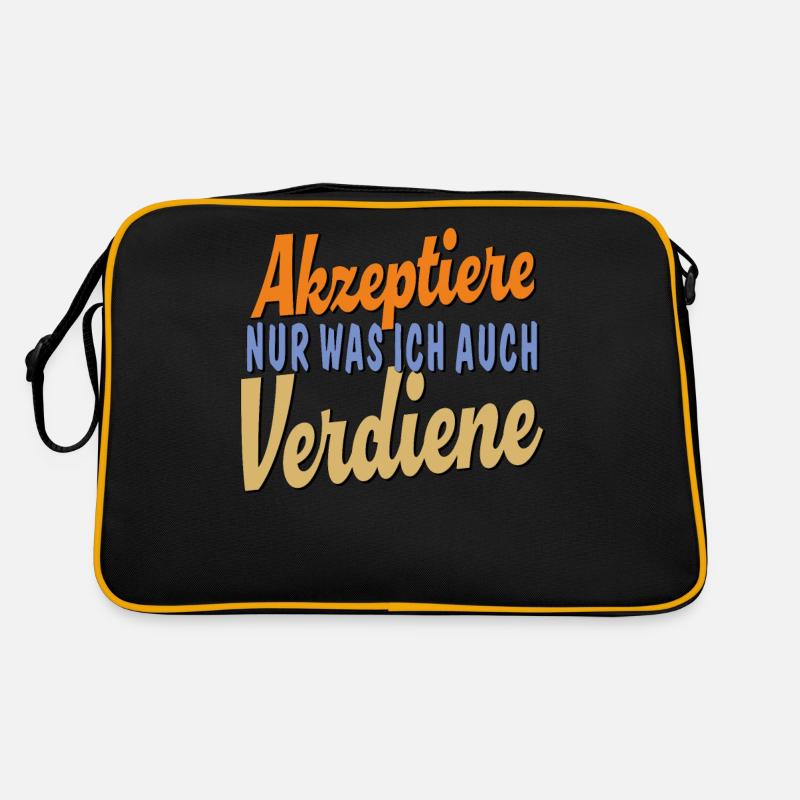 N’ACCEPTER QUE CE QUE JE MÉRITE Sac Retro