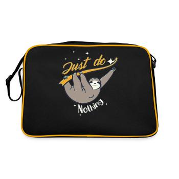 Just Do Nothing - To Do List Nothing - Retro Bag - black/gold - Back