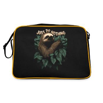 Just Do Nothing - To Do List Nothing - Retro Bag - black/gold - Back
