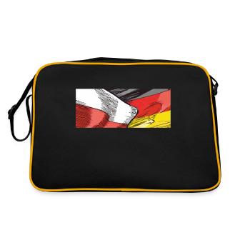 POLOGNE, ALLEMAGNE - Sac Retro - noir/or - Dos