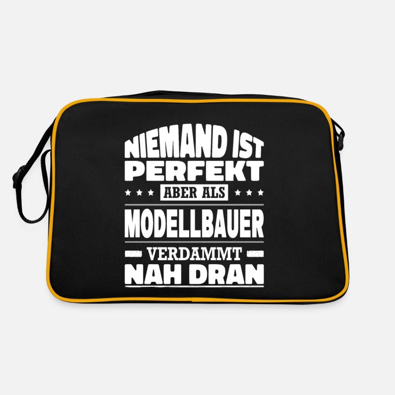 Niemand Ist Perfekt Aber Als Modellbauer Nah Dran Retro Tasche