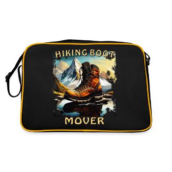 HIKING BOOT MOVER - Retro Bag - black/gold - Back
