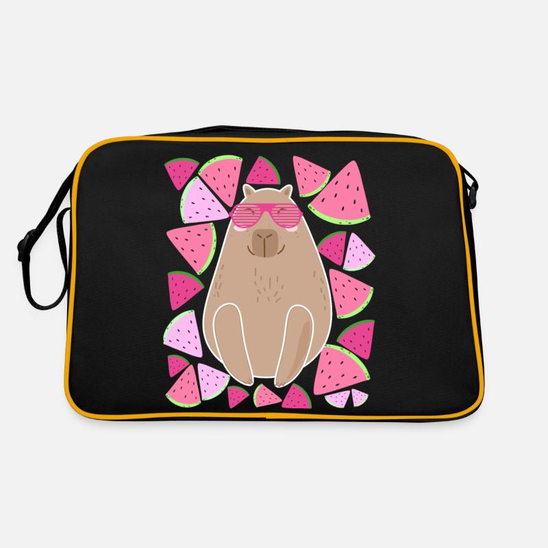 CAPYBARA- PASTÈQUE - ÉTÉ- LUNETTES Sac Retro