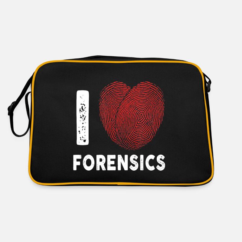 I Love Forensics Science Scientist Investigator Retro Tasche