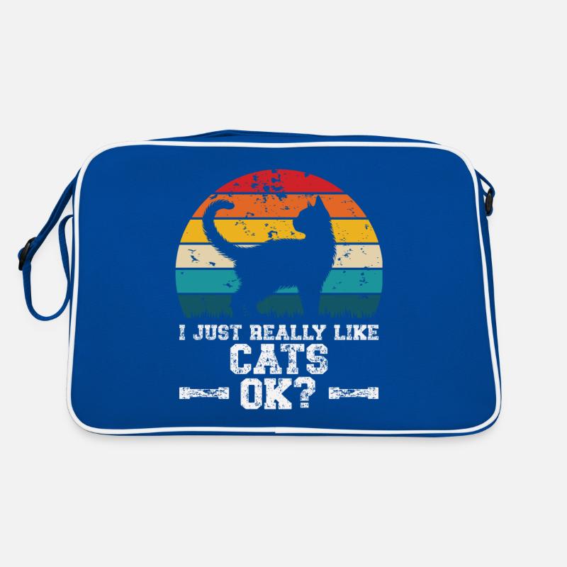 I really like cats Retro Bag