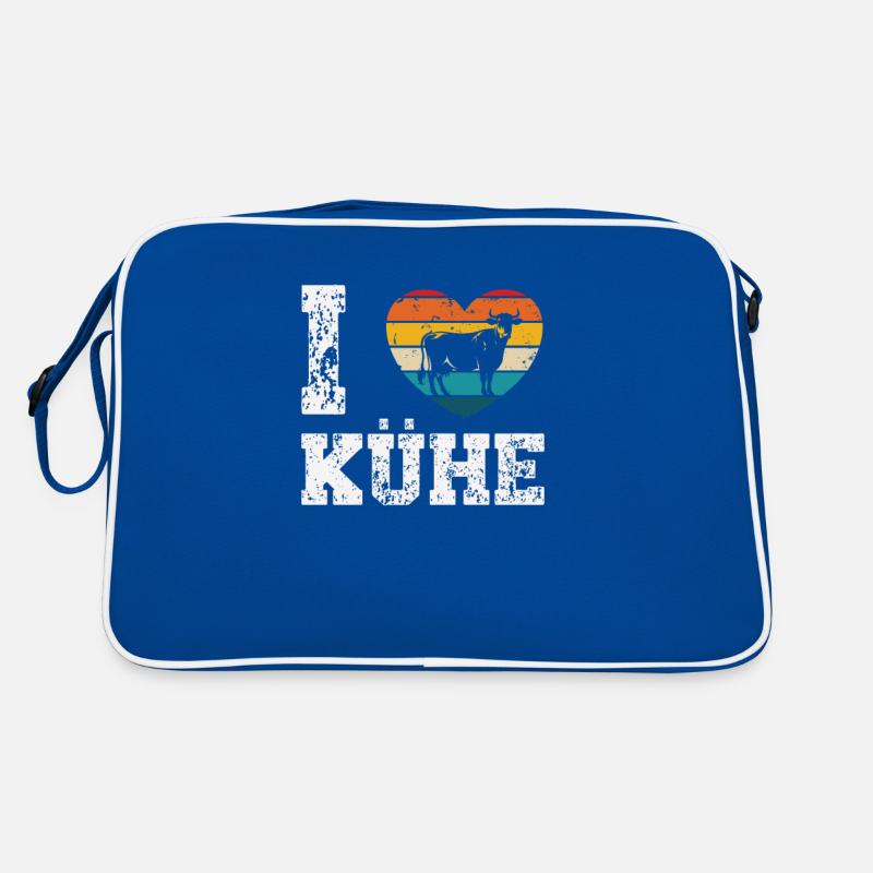 J’aime les vaches Sac Retro