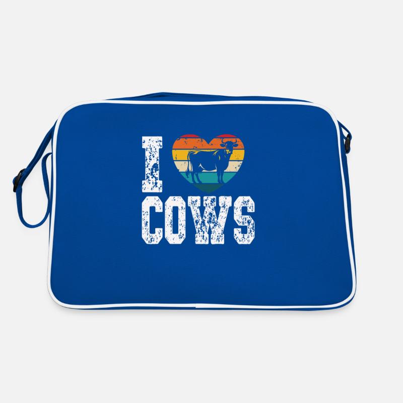 J’aime les vaches Sac Retro