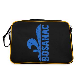 Bosnia Flag Bosna Shirt – Perfect Bosnian - Retro Bag - black/gold - Back