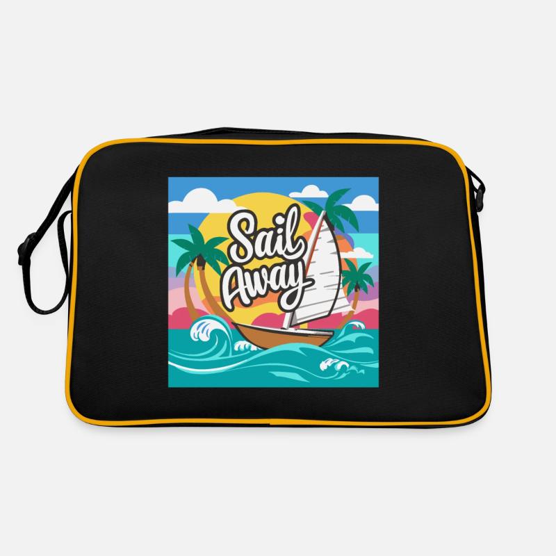 BOATS, SAIL AWAY Retro Bag