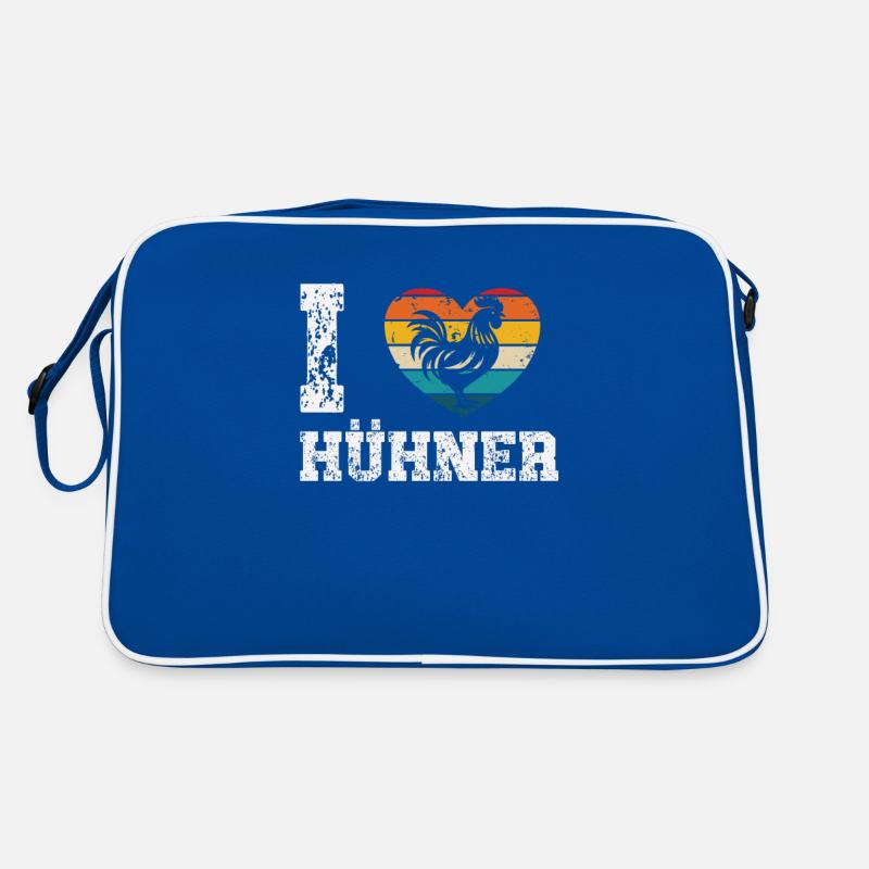Ich mag Hühner Retro Tasche