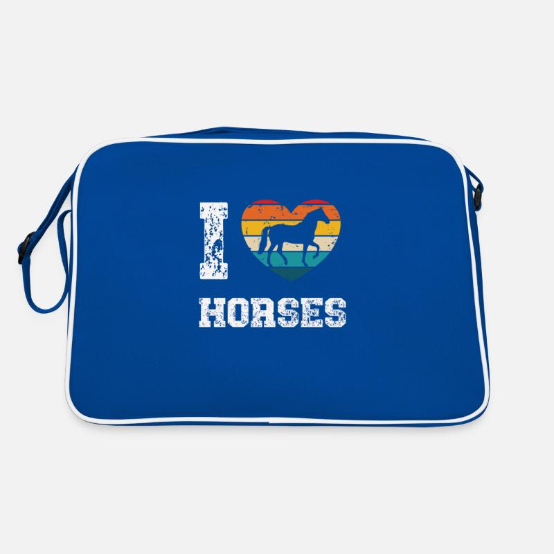 I like horses Retro Bag