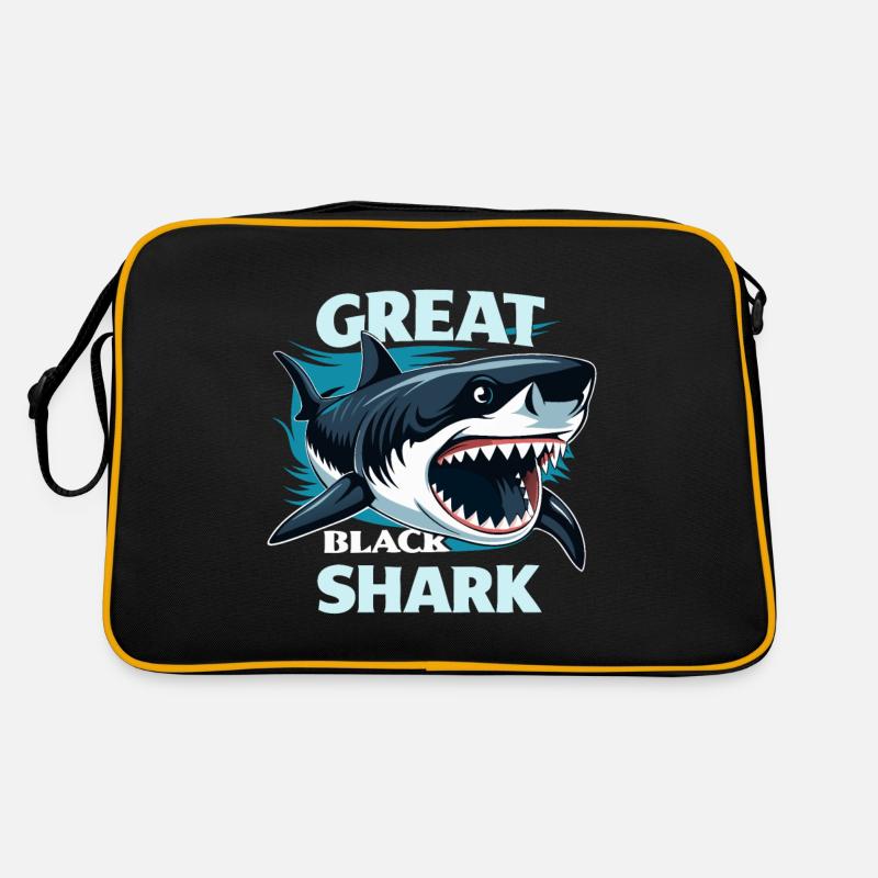 GRAND REQUIN NOIR Sac Retro