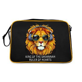 ROI DE LA SAVANE, SOUVERAIN DES CŒURS - Sac Retro - noir/or - Dos