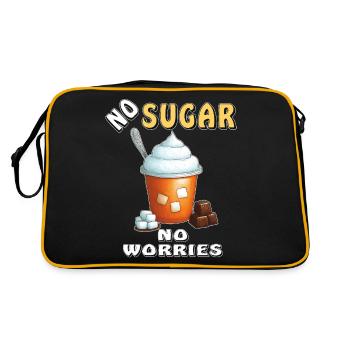 PAS DE SUCRE, PAS DE SOUCIS - Sac Retro - noir/or - Dos