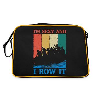 Je suis sexy et je le rame en rafting sur l’eau vive - Sac Retro - noir/or - Dos
