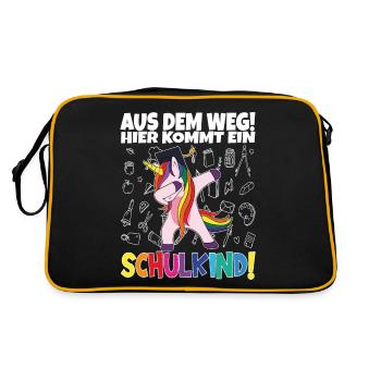 School Child 2024 School Enrollment Back to School - Retro Bag - black/gold - Back