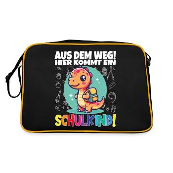 School Child 2024 School Enrollment Back to School - Retro Bag - black/gold - Back