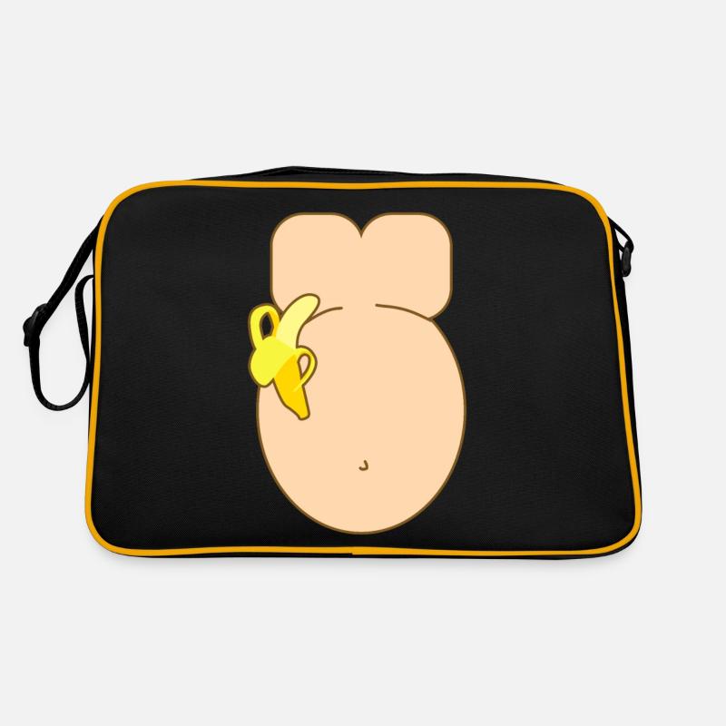 Drôle de singe corps estomac avec banane costume singe Sac Retro