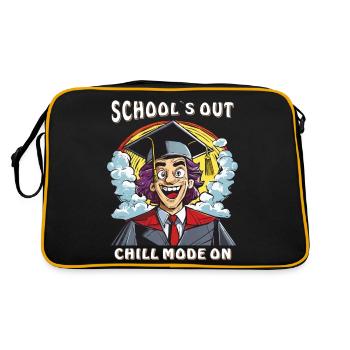 SCHOOL'S OUT CHILL MODE ON - Retro Bag - black/gold - Back